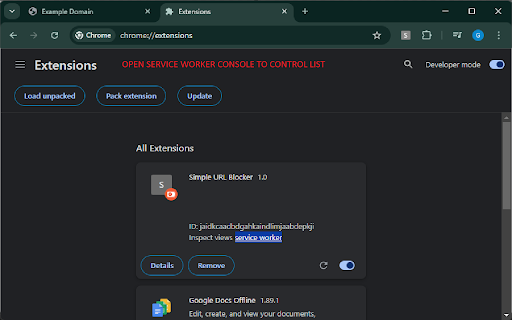 Simple URL Blocker :: Overview
Simple URL Blocker is a Chrome extension designed to control web access by intercepting and modifying network requests…
