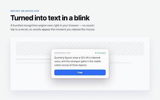 SnapRead — Screenshot to Text, Offline OCR :: Drag to select any text on screen and copy it instantly. 100% on-device OCR — no uploads, no login, no tracking.