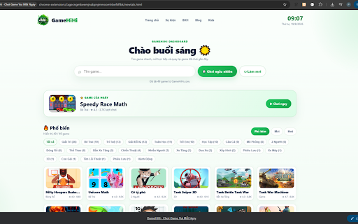 GameHiHi - Chơi Game Vui Mỗi Ngày :: Mở tab mới là có game hay! Game của ngày, chơi ngẫu nhiên, tìm game nhanh trên GameHiHi.com - cổng game HTML5 miễn phí.