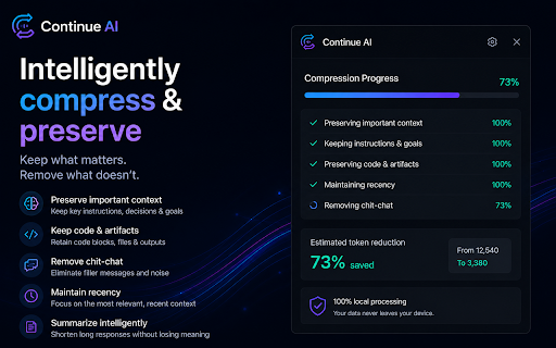 Continue AI — Move your AI chat across ChatGPT, Claude & Gemini :: Move an AI chat between ChatGPT, Claude, and Gemini. Your conversation only goes to another AI when you choose to send it there.