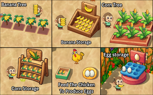 Boxel Monkey Mart :: Um jogo envolvente e cheio de emoção onde macacos gerenciam seu próprio supermercado