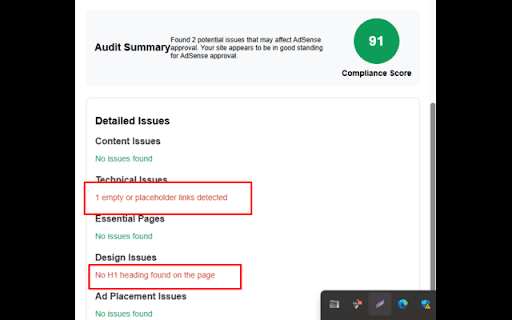 Google AdSense Audit Ayonchy - Enhanced :: Complete AdSense policy compliance audit with advanced content quality detection