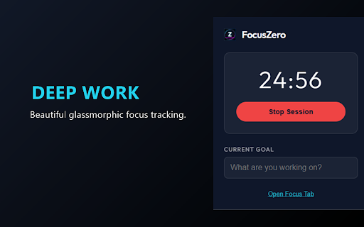FocusZero: Minimalist New Tab & Focus Timer :: Premium, zero-permission New Tab page with built-in Focus Timer. Boost your productivity with zero distractions.