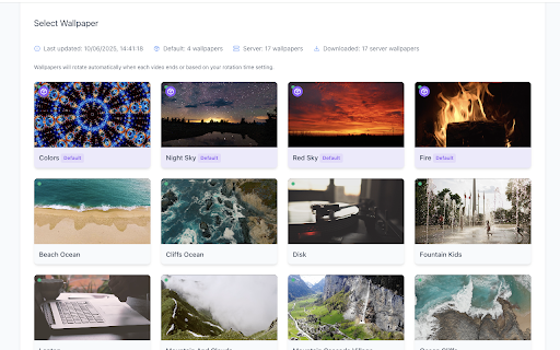 Live Wallpapers App :: Transform your new tab with beautiful live video wallpapers and a clean, minimalist interface