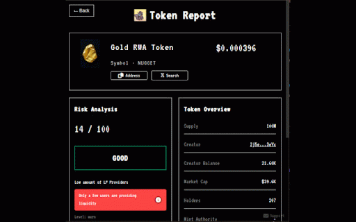 Rugcheck Scanner :: Scan solana tokens for scams and rug pulls. Use RugCheck.xyz to stay safe and make smarter DeFi decisions.