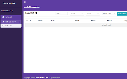 Simple Leads Pro :: A top notch chrome expansion to aid naturally creating and overseeing leads from social media.