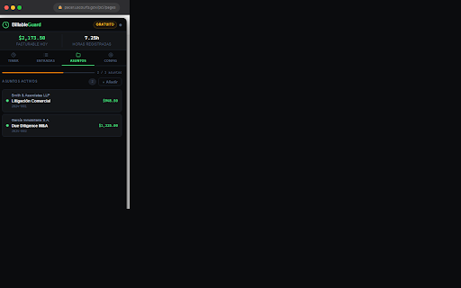BillableGuard – Legal Focus Suite :: Billable time tracker for legal teams. UTBMS codes, SHA-256 integrity, matter management & focus enforcement. 100% local.