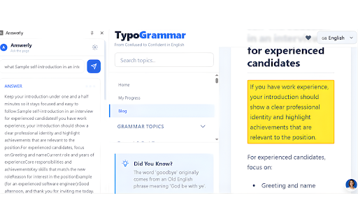 Answerly – AI Webpage Assistant & Research Tool :: Ask questions about any webpage and get instant answers - 100% local, no data leaves your browser.
