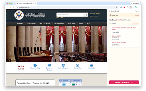 Klaxon Cloud :: Klaxon sends you alerts when webpages you're watching change.