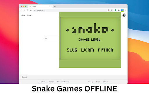 Snake :: Play the official Google Snake Game right on Chrome™ Browser! Control the Snake to eat as many apples. Offline and Popup Version!