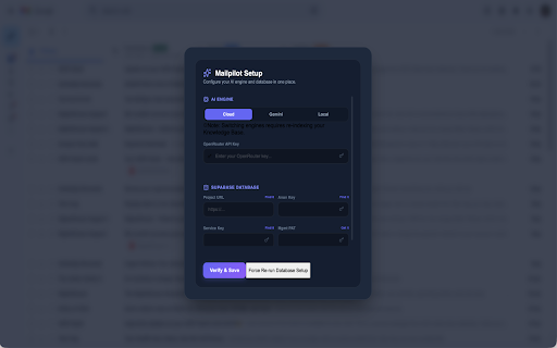 Mailpilot ai :: AI-powered email assistant with Knowledge Base for Gmail and Zoho Mail.