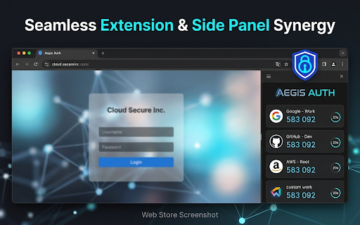 Aegis Auth :: Secure 2FA authenticator with Passkey & PIN protection. Supports camera scan, screen crop, and encrypted vault merge backups.