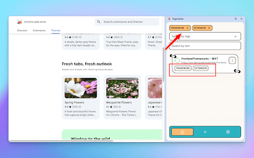 Tagmarks :: Tagmarks helps you organize Chrome bookmarks, with customizable tags, making it easier to find and manage your saved pages