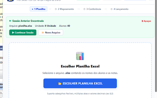 Automatizador SIGEduc :: Lançamento inteligente e automático de notas para o sistema SIGEduc da Secretaria da Educação da Bahia.