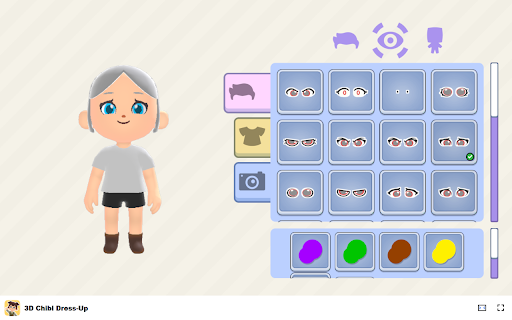 3D Chibi Dress-Up - Customize hairstyles, outfits, and colors! :: Create your own chibi characters in this cute 3D dress-up game, available offline for free!