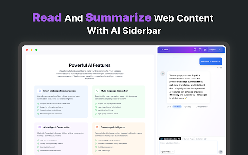 Chat with all Top AI:ChatGPT-5、Gemini、Grok4、Claude4.5、Deepseek:AI Sidebar :: ChatGPT, Gemini, Claude, Grok, Mistral and 40+ models in one AI sidebar for web reading, summarization, translation, and writing.