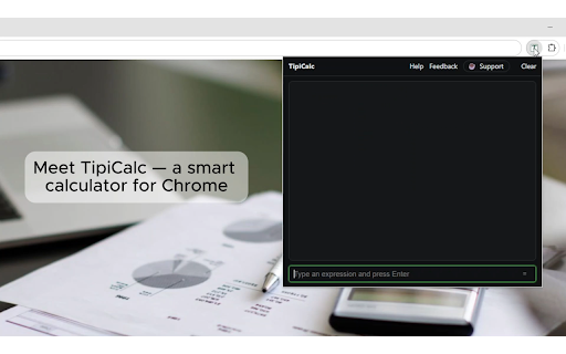 TipiCalc Calculator :: A simple and powerful calculator. Just type your expression and press Enter