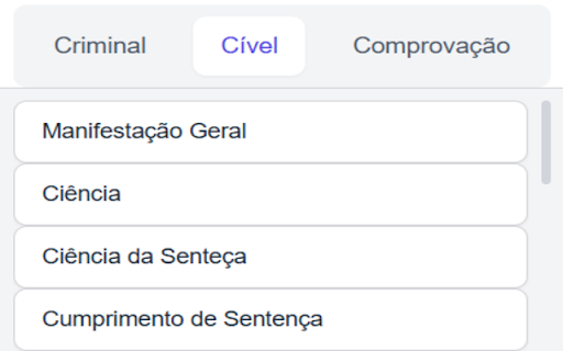 PJe Docs - Manifestações do TJMG :: Automatiza o preenchimento de informações em manifestações e gera petições no Google Docs.
