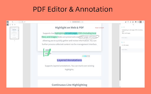 Souli - Web Highlight & PDF + Clipper :: Provides Web Highlight, PDF Editor & Annotation, Smart Web Clipping, and Immersive Reading. AI-powered: summaries & context Q&A