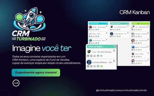 CRM TURBINADO :: CRM TURBINADO é um CRM no Google Chorme.