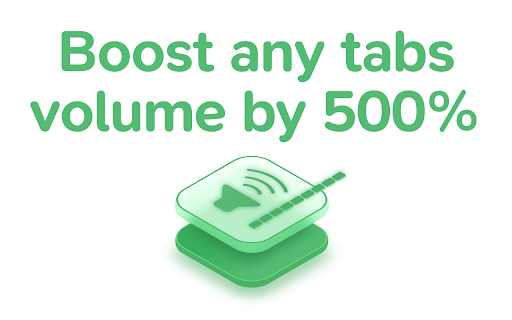 VolumeBooster Pro :: laptop not loud enough? Boost individual tabs audio to 11.