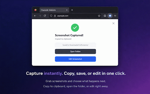 FullScreenie: Screenshot & Annotate :: Capture full-page or visible-area screenshots, annotate, and copy or save.