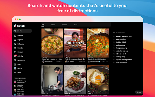 Tiktok eradicator :: TikTok Eradicator helps you take back control of your time by removing TikTok's addictive feed.