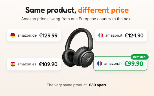 Molo — Amazon EU Price Compare :: Molo compares Amazon prices across Europe and shows when a better deal is waiting in another EU store.