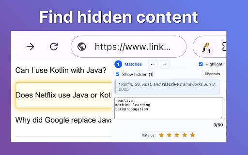 Highlighter Extension :: Discover highlighter extension that auto-colors your keywords; finds and highlights what’s vital instantly!
