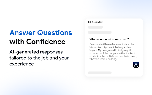 Answerly – AI Job Application Assistant :: AI assistant for job applications. Answer questions, generate cover letters, autofill forms, and check ATS match on the job page.