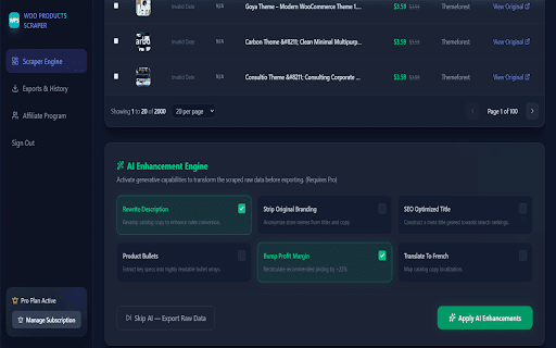 WOO PRODUCTS SCRAPER :: Best Product scraper for WooCommerce - Extract products and collections in just one click.