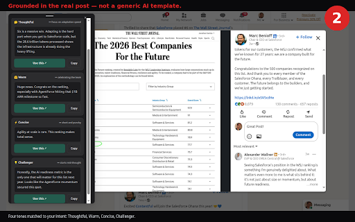 HitReplAI — AI LinkedIn Comments :: Generate AI LinkedIn comments in tones matched to your intent. 5 free/day, no account needed.