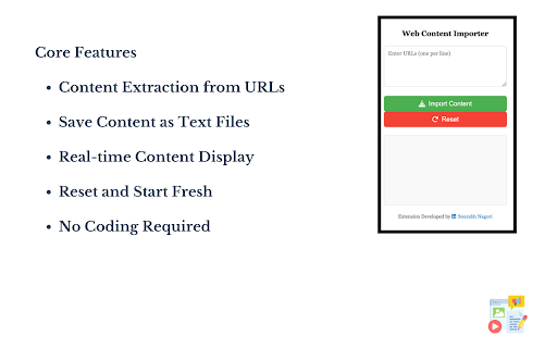 Website Content Copier / Importer - Save Content In a Click :: Extract and Copy content from any websites with a single click