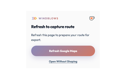 Maps to GPX Exporter - WindBlows :: One-click handoff to convert Google Maps directions into a GPX file.