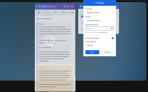 MeetAI - Google Meet, Zoom, or Teams AI Assistant :: Google Meet, Zoom, or Teams AI Assistant - Your intelligent meeting companion.Summarizes helps you remember every important detail