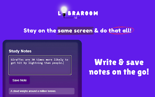 Libraroom AI: Your Study Space :: A Chrome extension study space with a timer, notes, to-do list, and study music.