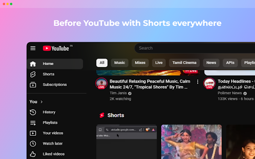 TubeMinimal - YouTube Distraction Blocker :: Blocks YouTube distractions to help you stay focused on what matters