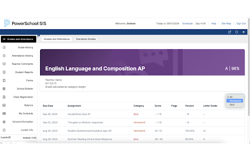PowerSchool Revamped :: A modern redesign of the PowerSchool interface