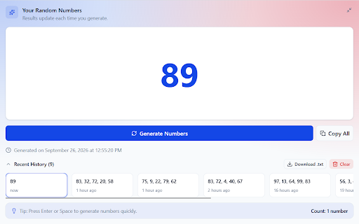 SpinWheelPlus :: Spin a wheel or pick names, numbers, dice, coin, yes/no, shuffle, and teams in Chrome's side panel. Local and free.