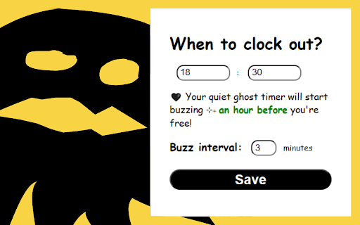 Clock Out! :: 👻 Cute ghost clock-out timer