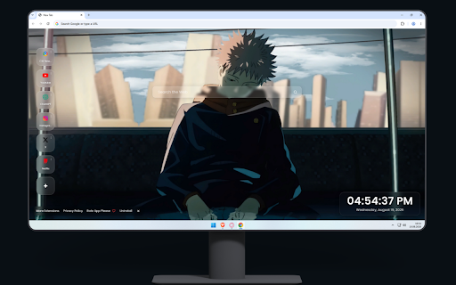 Itadori Sleeping In The Train Jujutsu Kaisen Live Wallpaper :: Yuji Itadori rests quietly on a flooded train passing by a quiet city skyline.