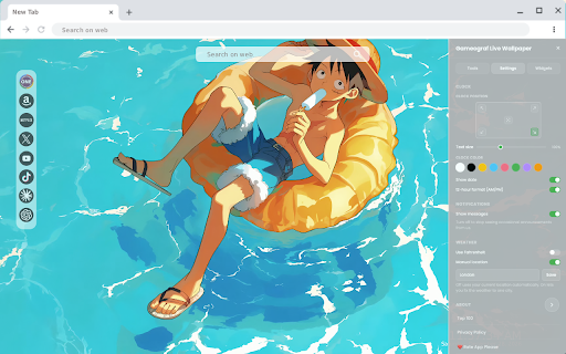 Luffy's Summer Break Live Wallpaper :: Experience Luffy's adventures with this live HD wallpaper featuring vibrant visuals and dynamic scenes inspired by his summer e...