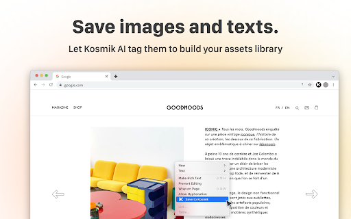 Kosmik Web Clipper :: Save your journey through the web in your Kosmik universes!