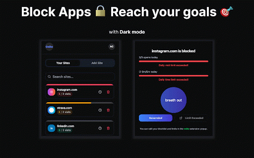 Weko Mindful Browsing :: ADHD-friendly extension to manage distracting sites. Set time limits, block websites, and improve focus with mindful browsing habits