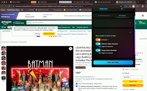 DealHawk - Lego Arbitrage Alerts :: Real-time alerts for profitable Lego set arbitrage opportunities. Track retiring sets and find deals across retailers.