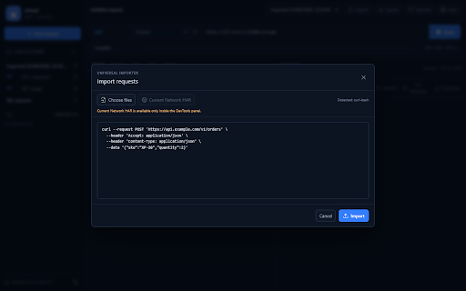 xPanel :: 可独立打开、也可在 Chrome DevTools 中使用的本地优先 API 工作台