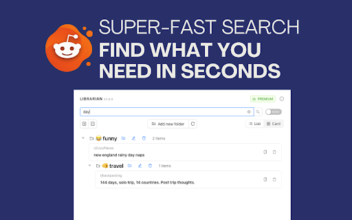 Reddit Librarian :: The smartest way to organize your saved Reddit posts