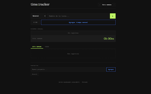 Time Tracker :: Time tracking by tasks and projects, 100% local and private.