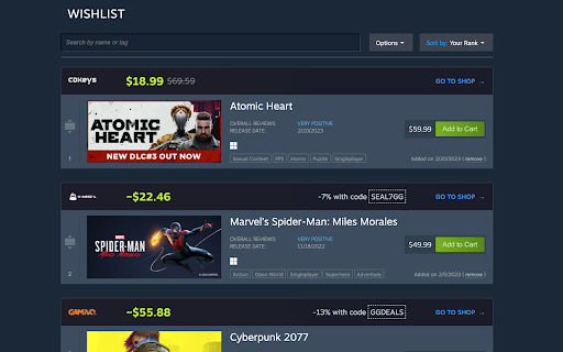 Steam Key Deal Finder :: Find the best Steam key deal for your favorite games