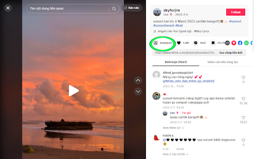 Tiktok Saver :: Support to download Tiktok video without watermark FREE